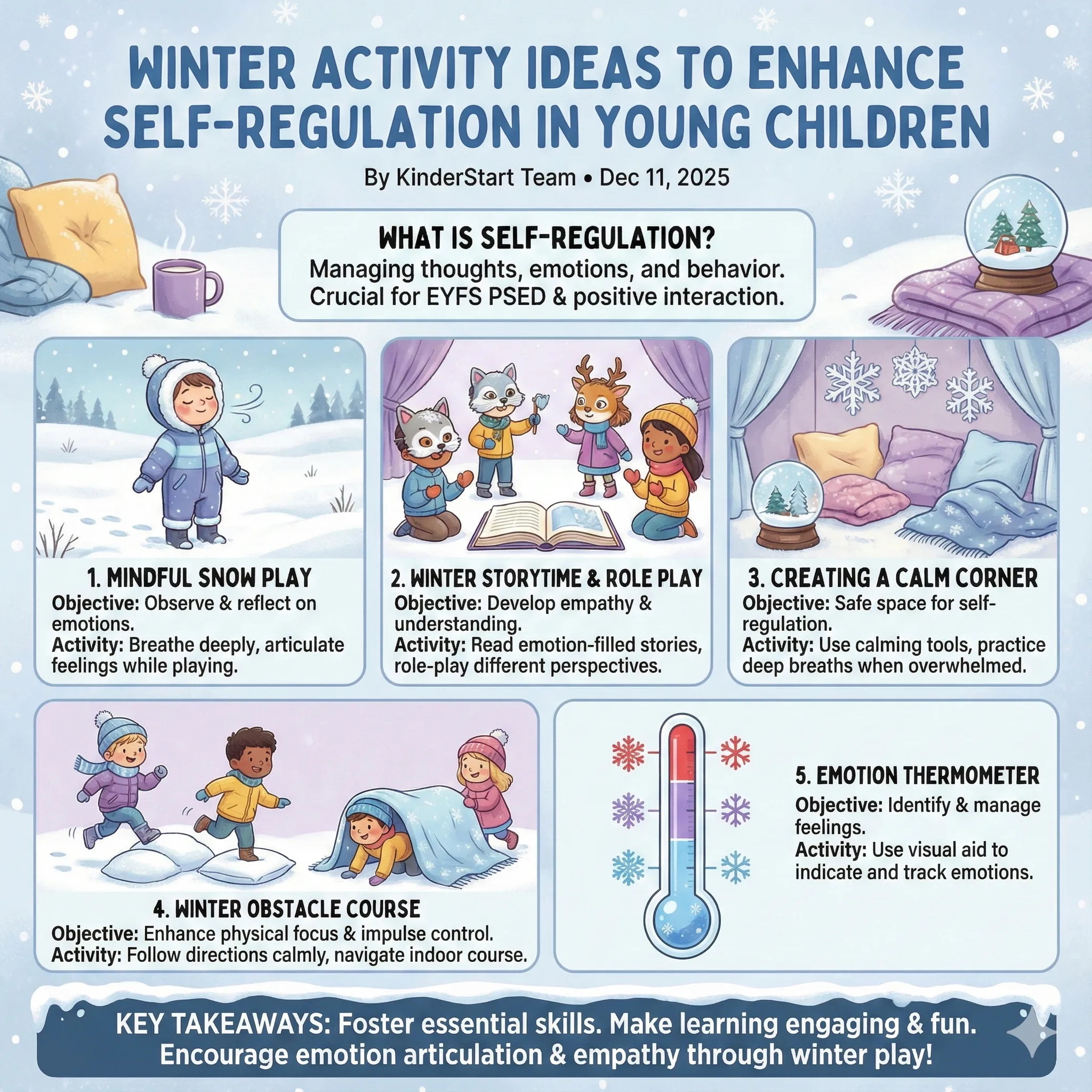 Winter Activity Ideas to Enhance Self-Regulation in Young Children